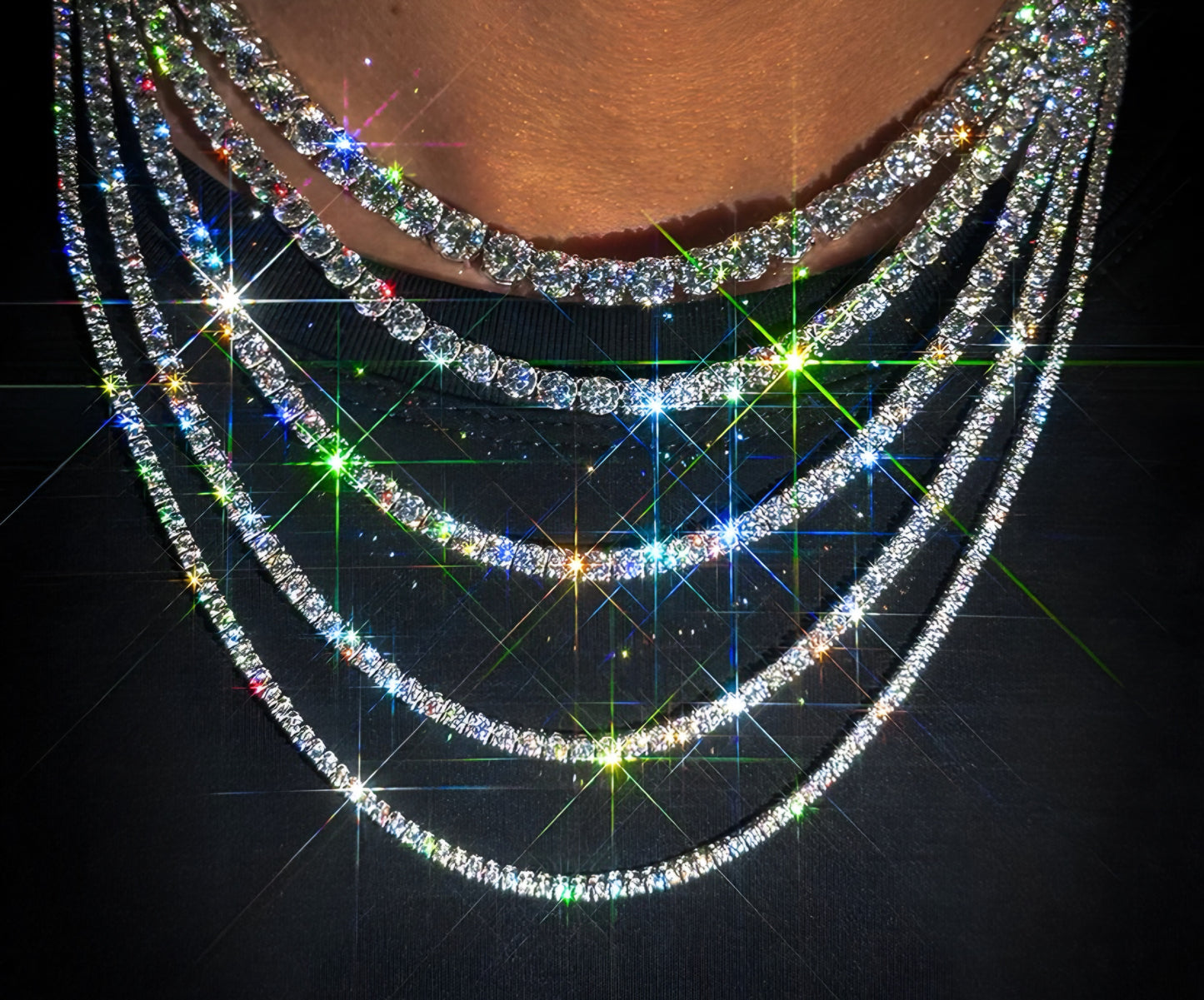 Moissanite - Tennis Chain 14K Gold