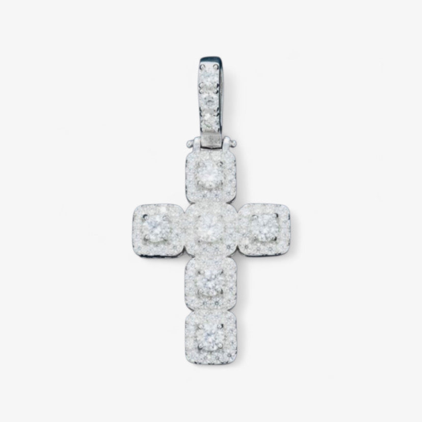 Moissanite - Cross 14K Gold