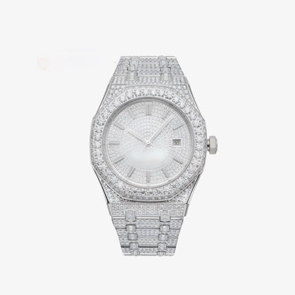 Moissanite - Watch 14K Gold | 44 Mm